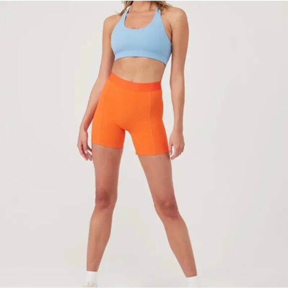 Outdoor Voices NWT Size Small Super Form 5” Shorts in Sundance Orange - Picture 1 of 7